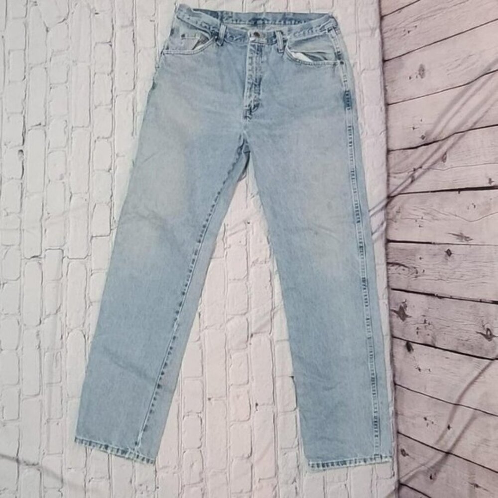 Vintage 90s Wrangler Blue Jeans Mens Regular Fit 35wx34l